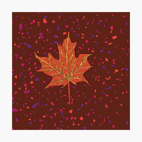 Item preview, Autumn Colors Maple Leaf Botanical Drawing  designed and sold by Manitarka.