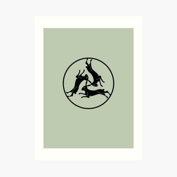 Three Hares Art Print