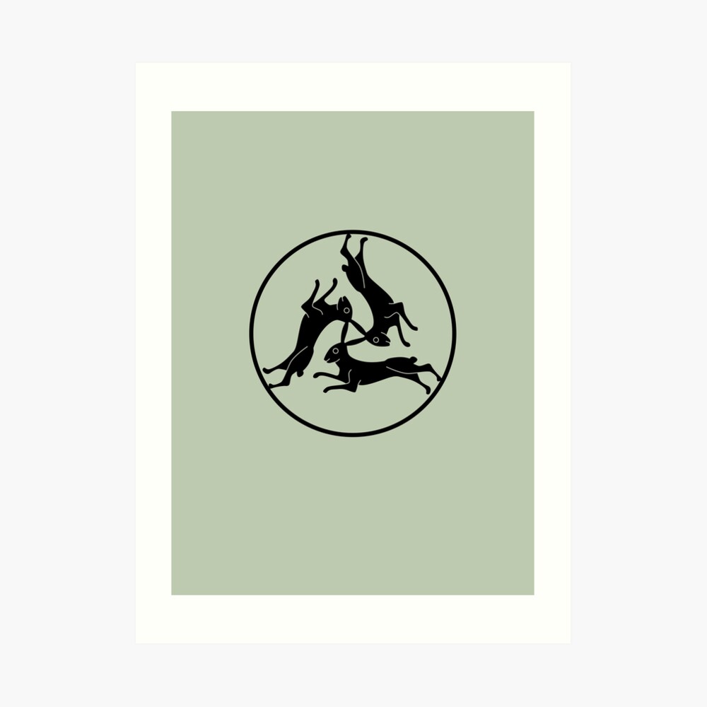 Three Hares Art Print