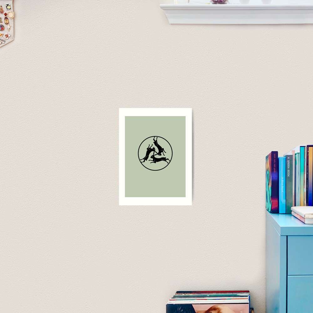 Three Hares Art Print