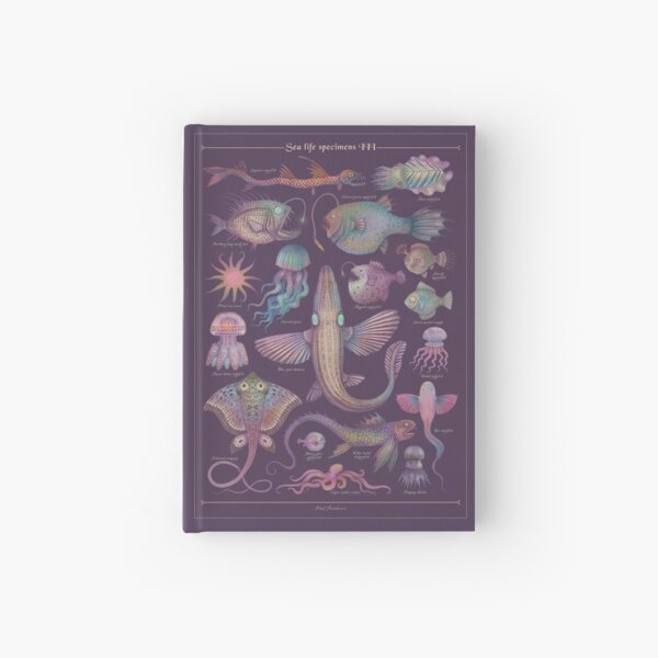 Sea life specimens III Hardcover Journal