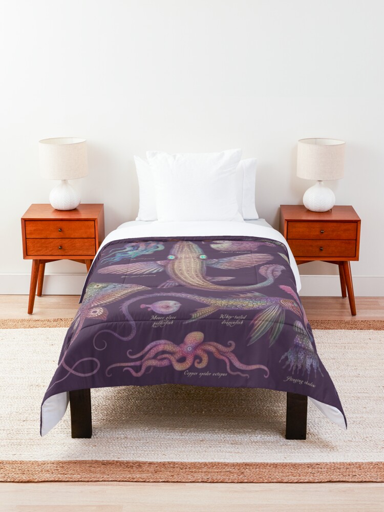 Alternate view of Sea life specimens III Comforter