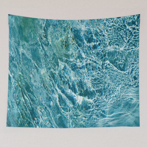 Item preview, Aquamarine and Turquoise Rainbows - Gems in a Fountain - Vertical designed and sold by Georgia Mizuleva.