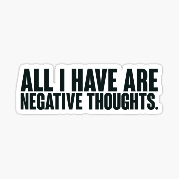 Joker Negative Thoughts Sticker