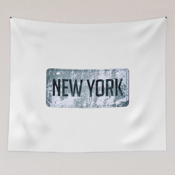 Item preview, New York (Metal Plate Blue) designed and sold by SassyClassyMe.