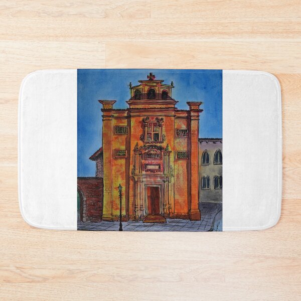 Item preview, Watercolor sketch - Chiesa di San Michele Arcangelo. Enna, Sicily designed and sold by Igor Pozdnyakov.