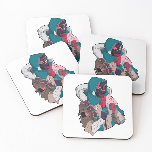 Fl4k vaporwave logo Coasters (Set of 4)