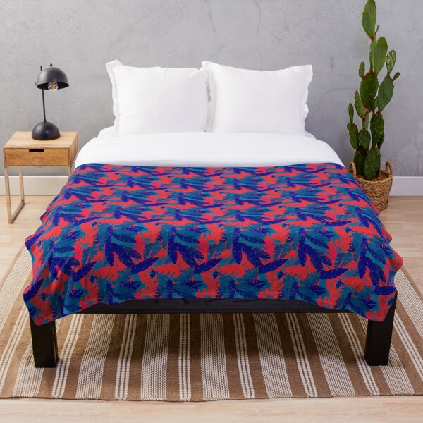 Item preview, Leaves in blue and red designed and sold by Pia Kolle.