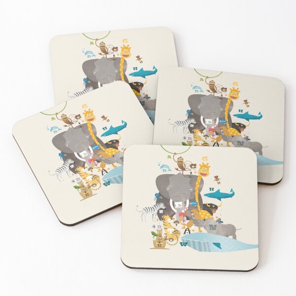 Item preview, Illustration nursery letter salad - animals from A to Z designed and sold by Pia Kolle.