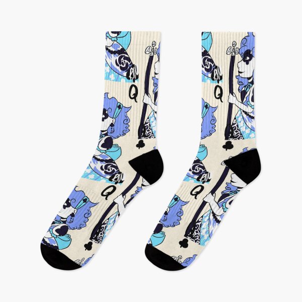 Item preview, Queen of clubs (Blue version) designed and sold by UnicornDaya.