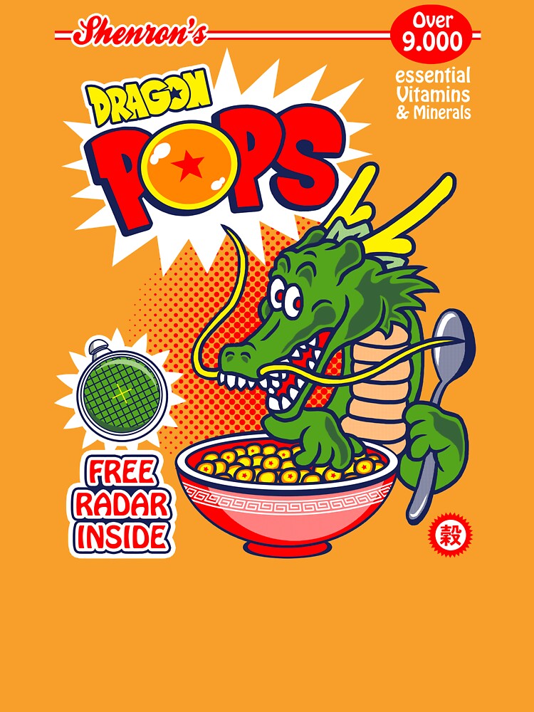 Dragon popping. Dragon Cereal. Dragon balls poster.