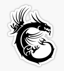 naga msi black Sticker