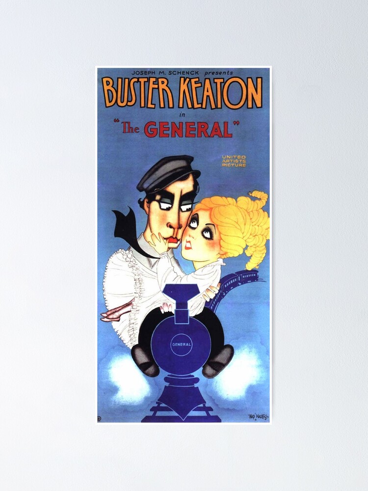 Vintage Hollywood Nostalgia The General Buster Keaton Film Movie Advertisement Poster Poster By Jnniepce Redbubble