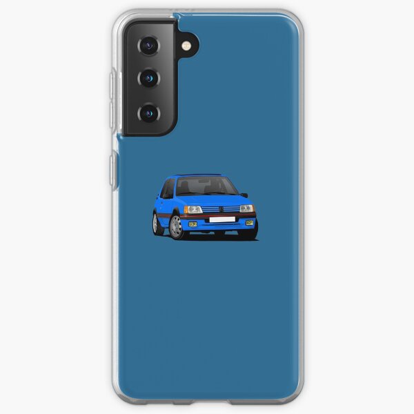 Blue Peugeot 205 GTi, illustration de virage Coque souple Samsung Galaxy