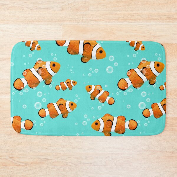 Item preview, Tropical Clownfish & Bubbles Pattern designed and sold by tanyadraws.