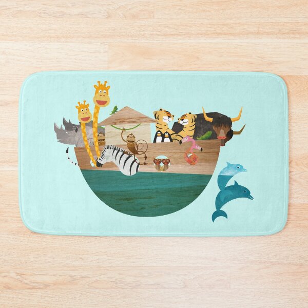 Item preview, Kids Room Illustration Noah’s Ark - All animals aboard designed and sold by Pia Kolle.