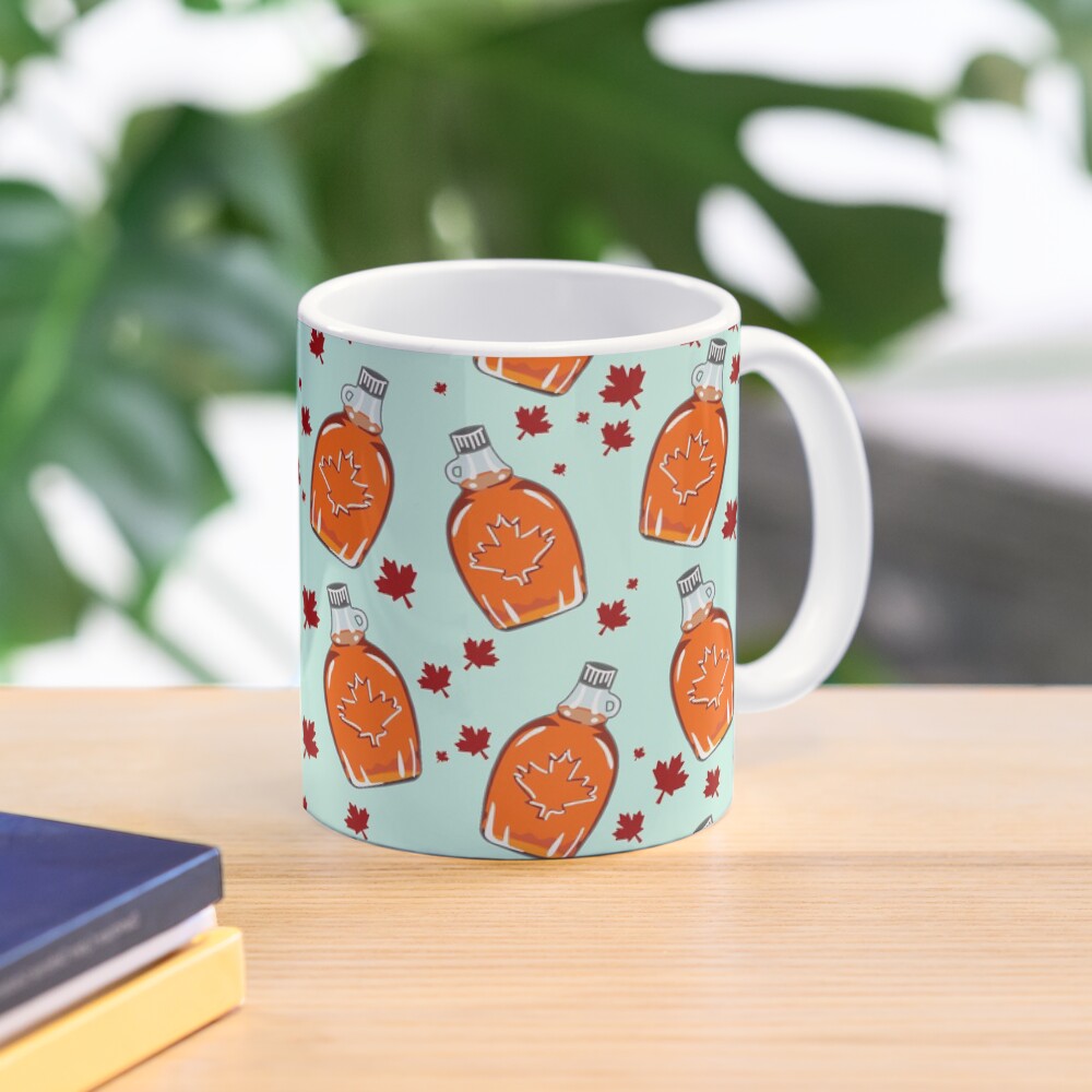 Super Canadian Maple Syrup Pattern Coffee Mug