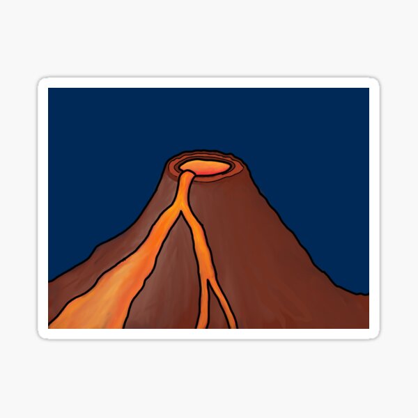 Volcano cartoon art Volcano cartoon art