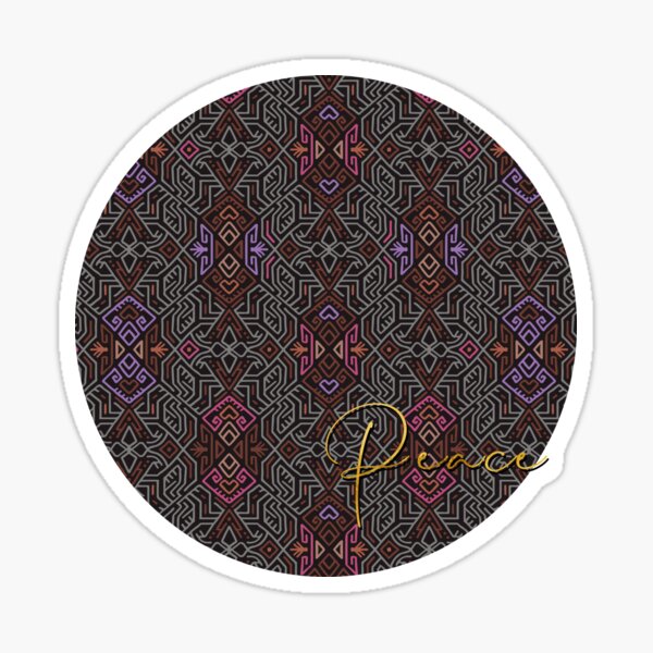 Autumn Tribal Pattern #1 Sticker