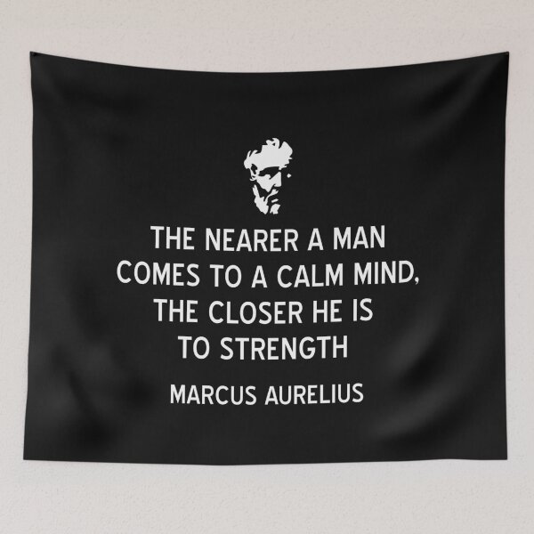 Item preview, Stoicism Quote on Strength and Calm Mind by Marcus Aurelius designed and sold by jutulen.