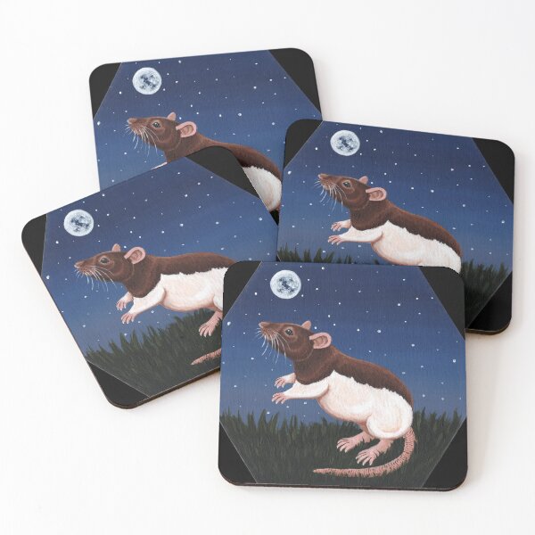 Item preview, Agouti Hooded Rat Stargazing designed and sold by WolfySilver.