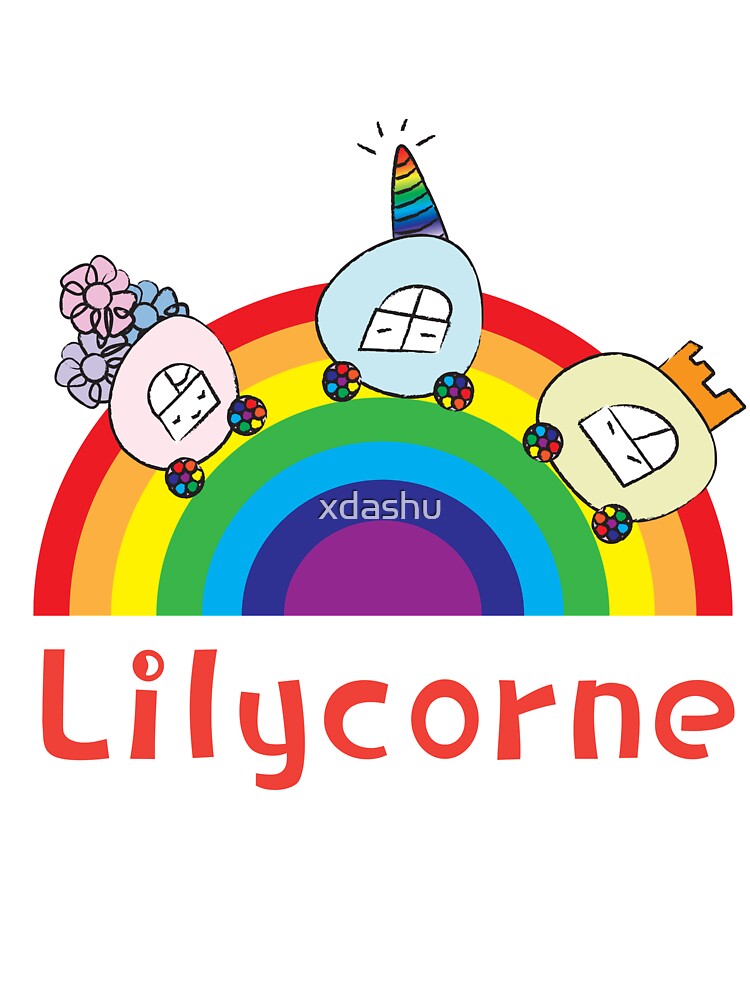 Aperçu 2 sur 2. T-shirt enfant avec l'œuvre Lilycorne les 3 Carrosses Version 2 créée et vendue par xdashu.