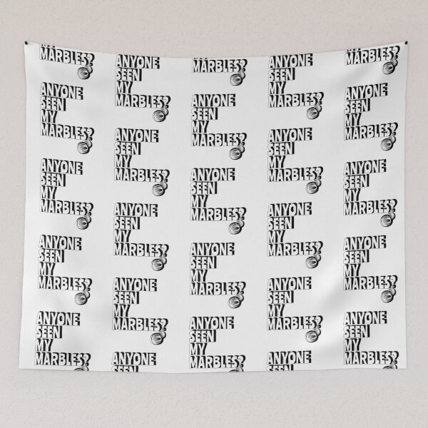 Item preview, Anyone seen my marbles?  Simple black & white design designed and sold by tinytiger77.