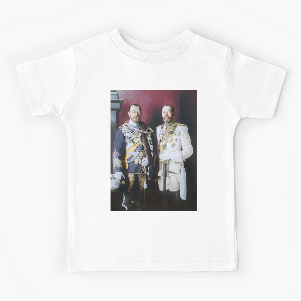 Tsar Nicholas Ii And King George V In German Kids T Shirt By Gccs Redbubble - roblox german uniform shirt