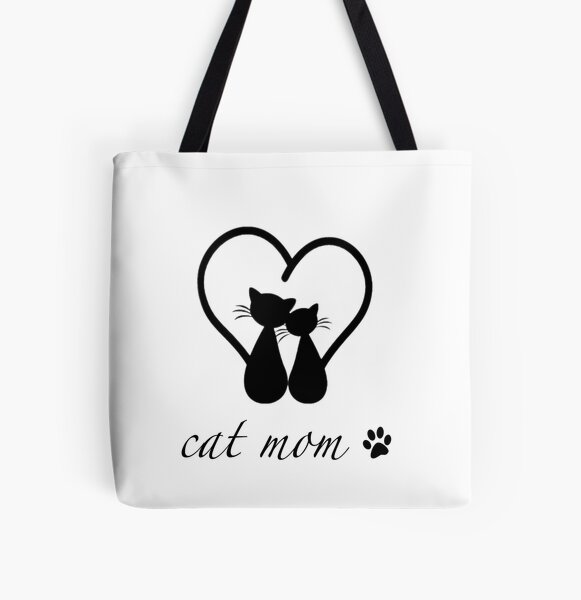 Gift idea cat cat mom All Over Print Tote Bag