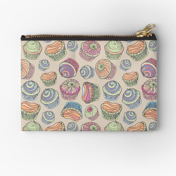Cute Cupcakes Pattern Zipper Pouch