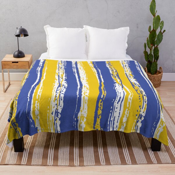 Item preview, Blue, White & Yellow Stripes designed and sold by Mia Harper Design.