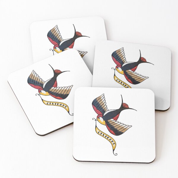 Item preview, Forget me swallow tattoo designed and sold by emeteneme.