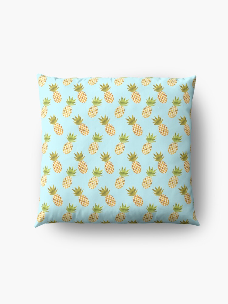 Alternate view of Watercolour Pineapples Pattern Floor Pillow