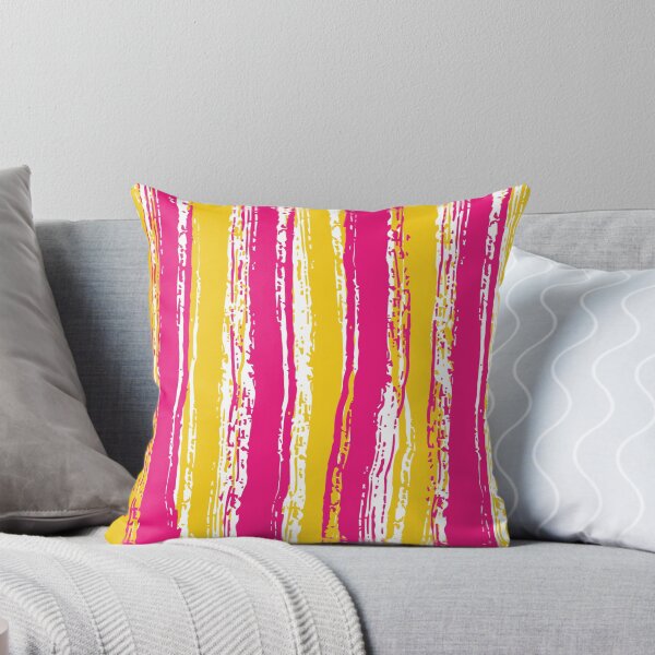 Item preview, Yellow, White & Magenta Stripes designed and sold by Mia Harper Design.