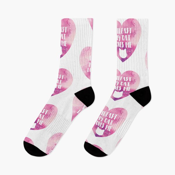 Item preview, Funny Cat Love Valentines Day - Pink Watercolour designed and sold by tanyadraws.