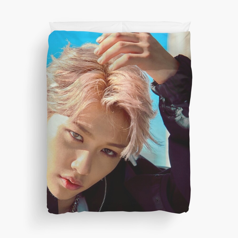 Lee Felix Double Knot Logo Stray Kids 3racha Duvet Cover By Michiyo Goods Redbubble