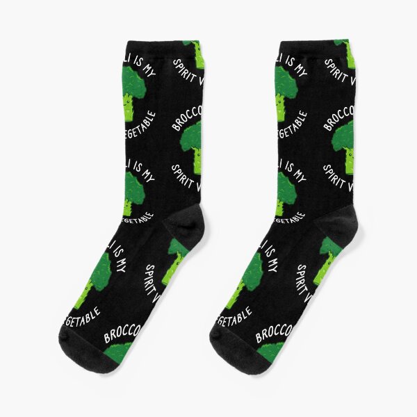 Broccoli Is My Spirit Vegetable - Funny Broccoli Lovers Gift Socks