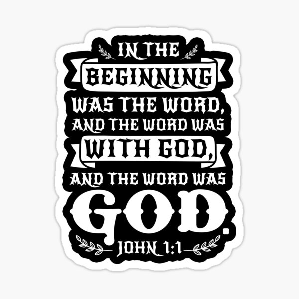 Item preview, John 1:1 designed and sold by plushism.