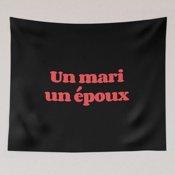 Item preview, un mari un epoux Husband designed and sold by Scoopivich.