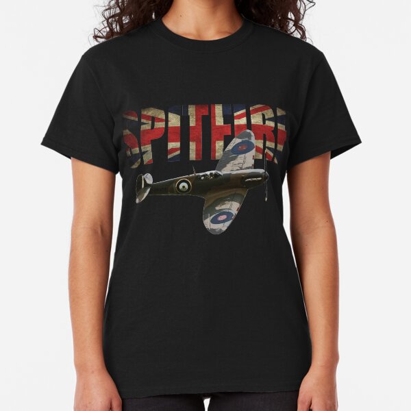 RAF Supermarine Spitfire T shirt ww2 Fighter Classic T-Shirt
