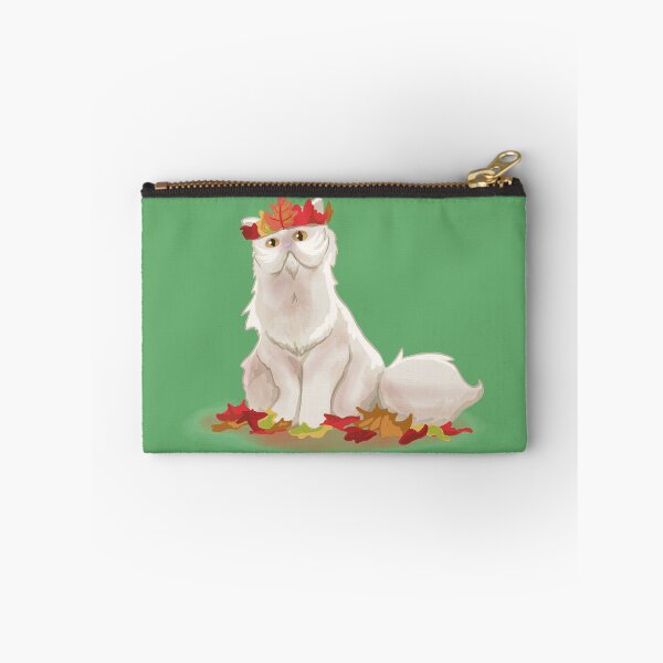 Item preview, Autumn Cat with Leaves designed and sold by danielleartsy.