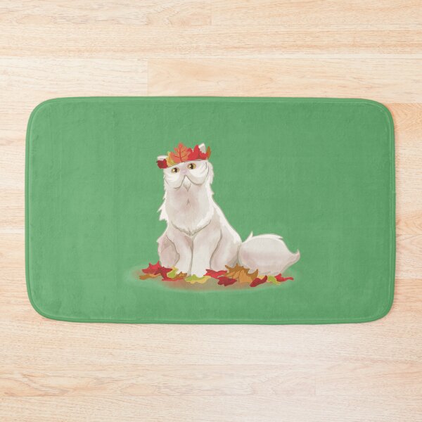 Item preview, Autumn Cat with Leaves designed and sold by danielleartsy.
