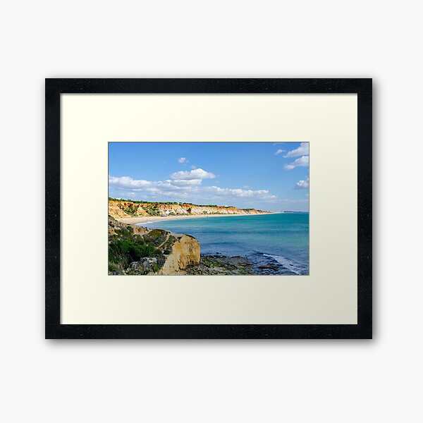 Falesia Beach From Olhos d'Agua Framed Art Print