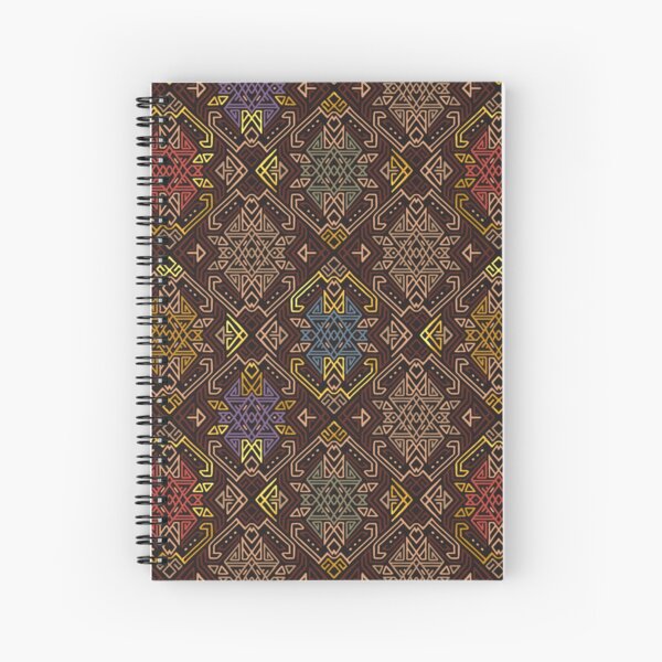 Autumn Tribal Pattern #4 Spiral Notebook