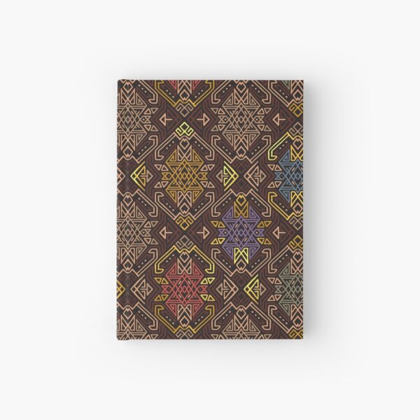 Autumn Tribal Pattern #4 Hardcover Journal
