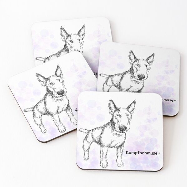 Item preview, Miniature Bull Terrier "Kampfschmuser" designed and sold by Raphaela Pohle.