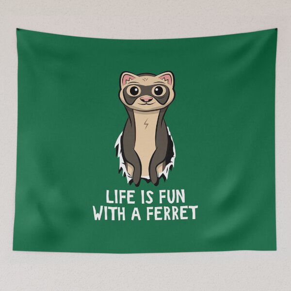 Item preview, Ferret Lover Gift - Life Is Fun With A Ferret designed and sold by propellerhead.