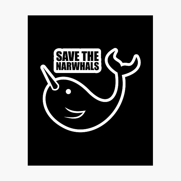 Item preview, Save The Narwhals  designed and sold by Vanover Designs.