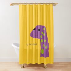 Motivational Lizard Shower Curtain