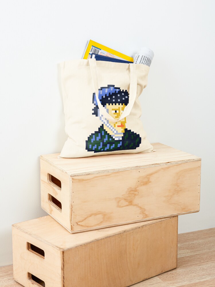 Vincent van Gogh Pixel Art Tote Bag